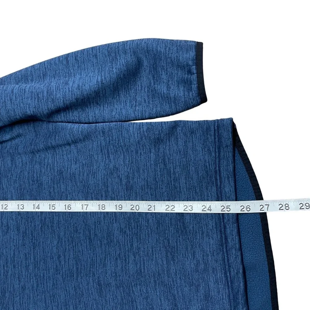 UNDER ARMOUR TECH 1/2 ZIP PULLOVER SWEATER LOOSE FIT MENS M HEATHER BLUE FLEECE